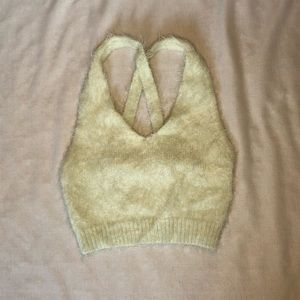 Fuzzy crop top
